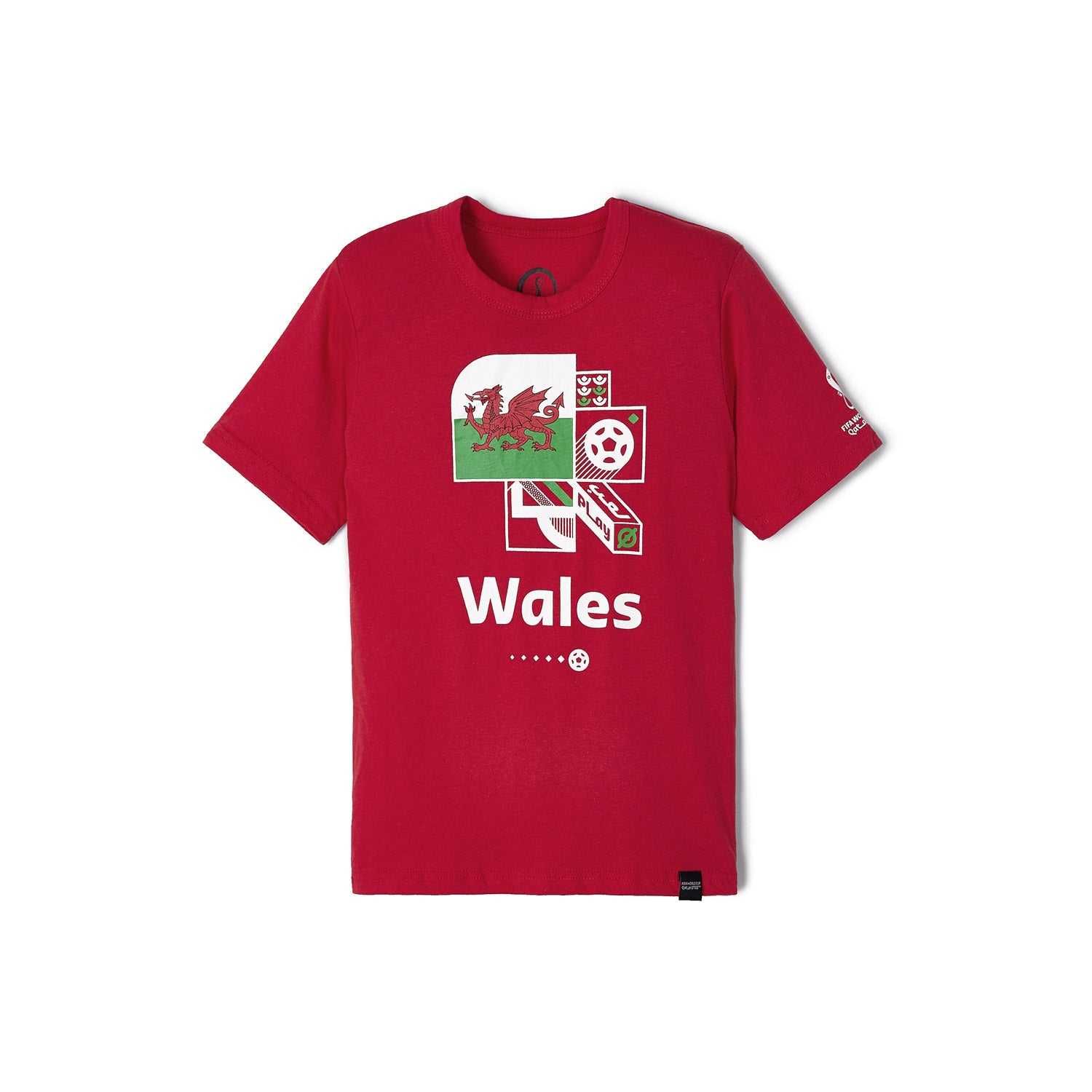 2022 World Cup Wales Red T-Shirt - Youth