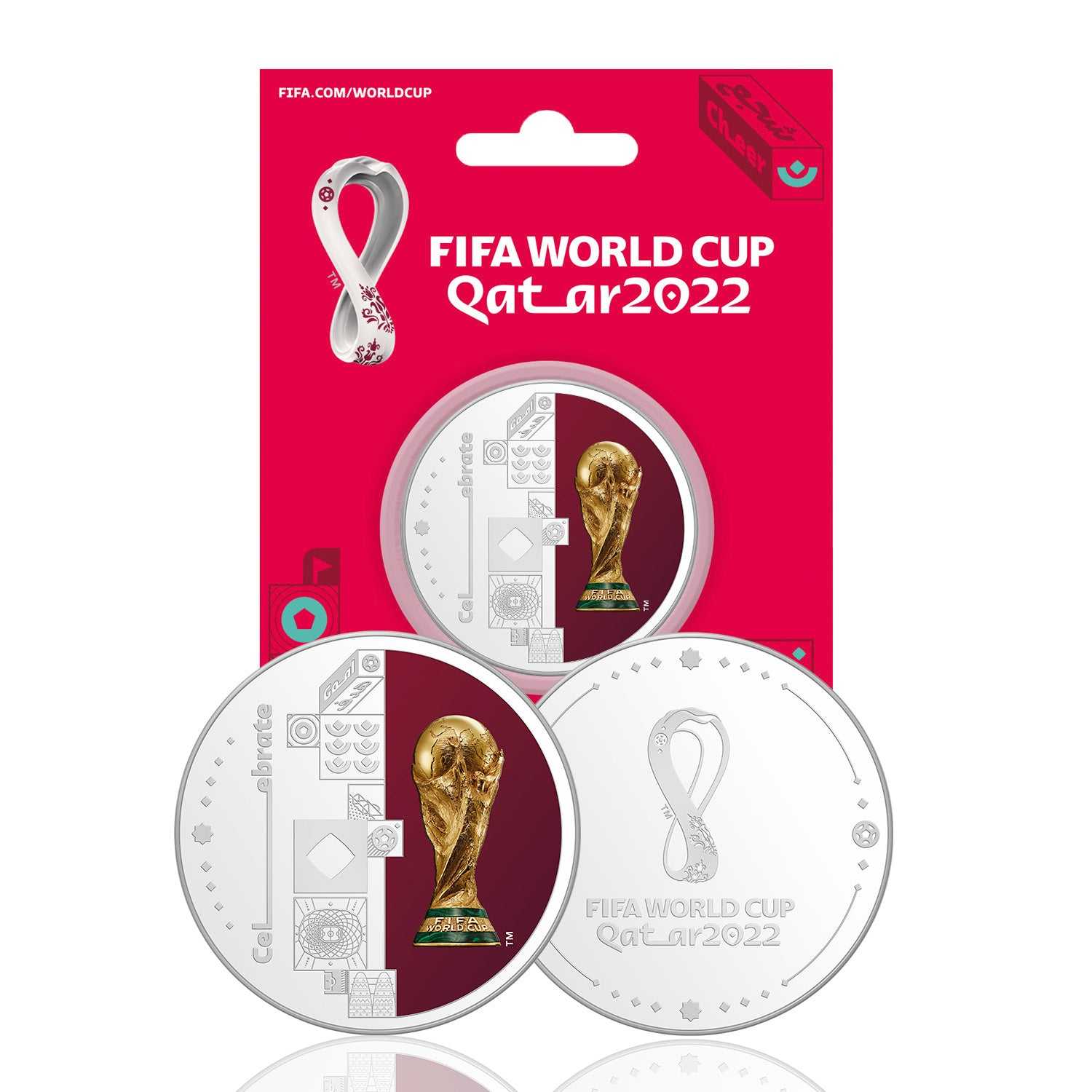 FIFA World Cup 2022 44mm Silver Medal In Retail Pack