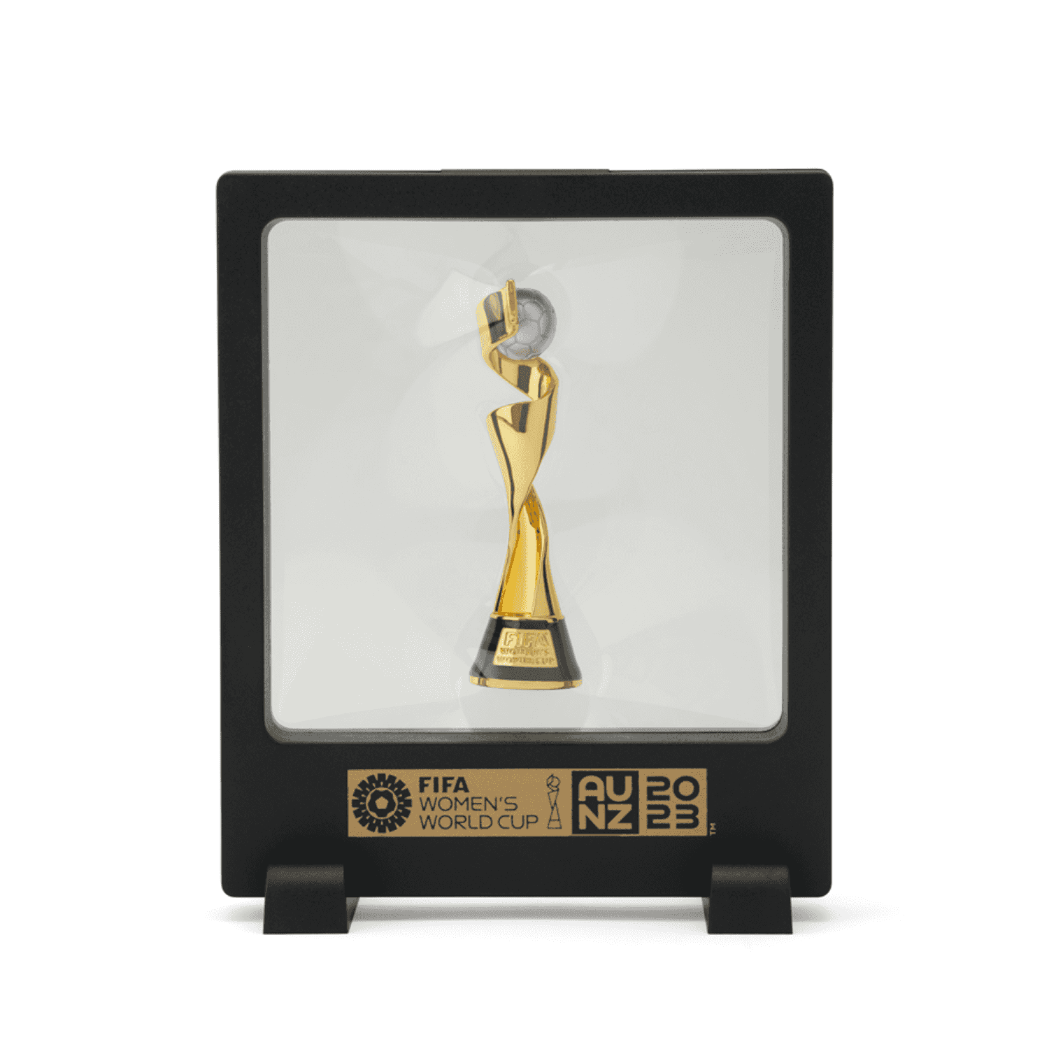Licensed Replica Women's World Cup Trophy 70mm in display frame