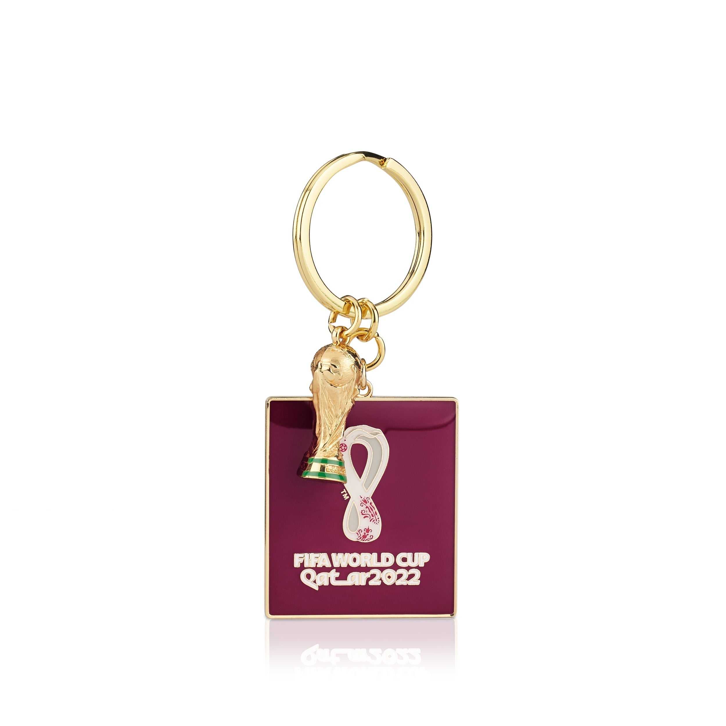 FIFA World Cup 2022 3D Trophy Keychain With Official Emblem