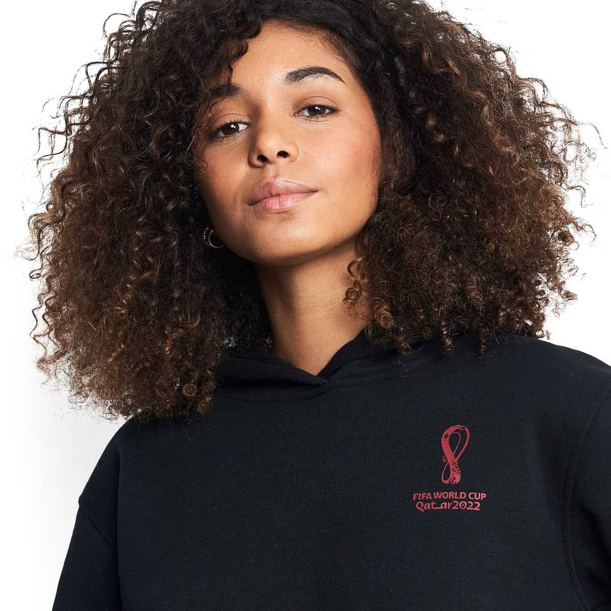 2022 World Cup Generic Black Hoodie - Women's - Official FIFA Store