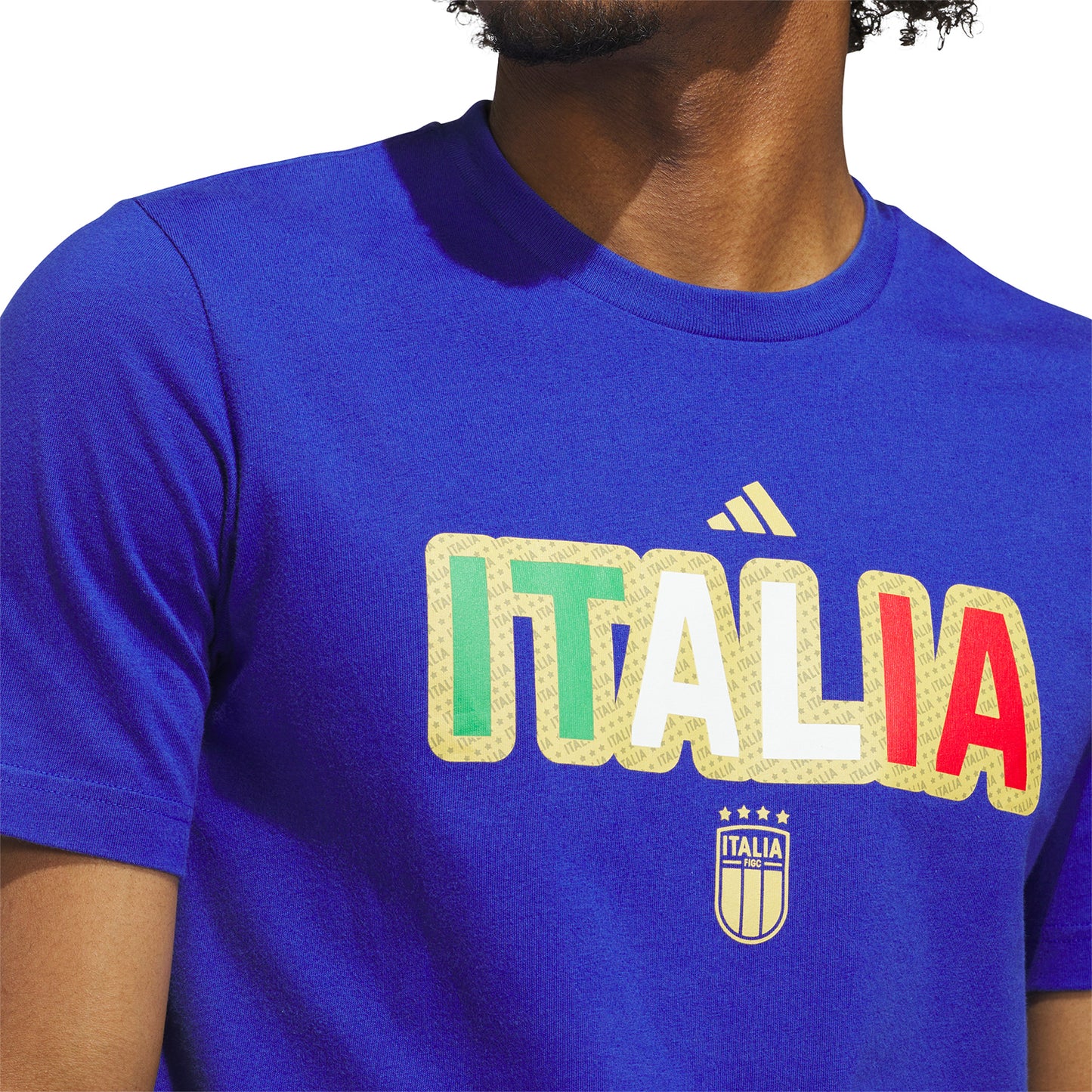 Camiseta Itália Mandante Estampada - Masculino