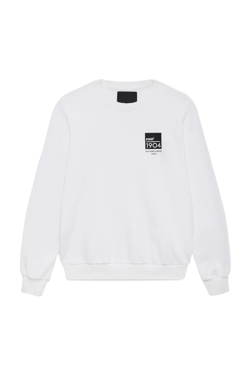 Moletom Gola Redonda FIFA 1904 Square Branco - Unissex