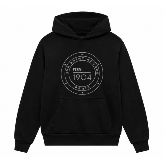 Sweat à capuche Rue Saint-Honoré - Noir obsidienne