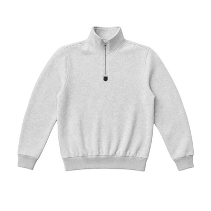 Sudadera jaspeada con cremallera de un cuarto FIFA 1904 gris lunar