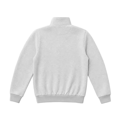 Sudadera jaspeada con cremallera de un cuarto FIFA 1904 gris lunar