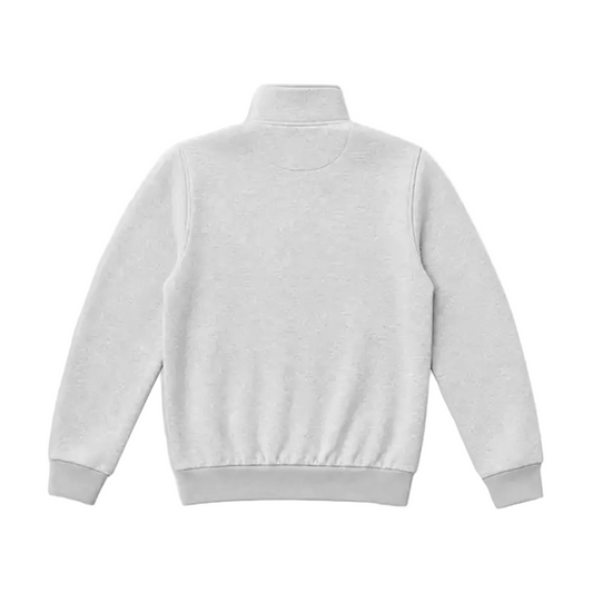 Sudadera jaspeada con cremallera de un cuarto FIFA 1904 gris lunar