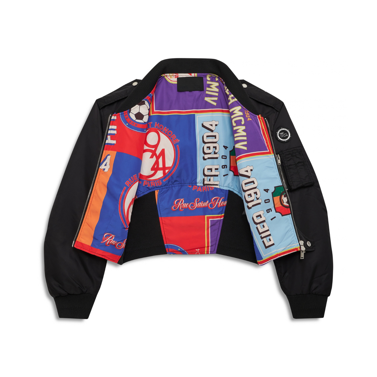 Chaqueta bómber FIFA 1904 Century negro obsidiana