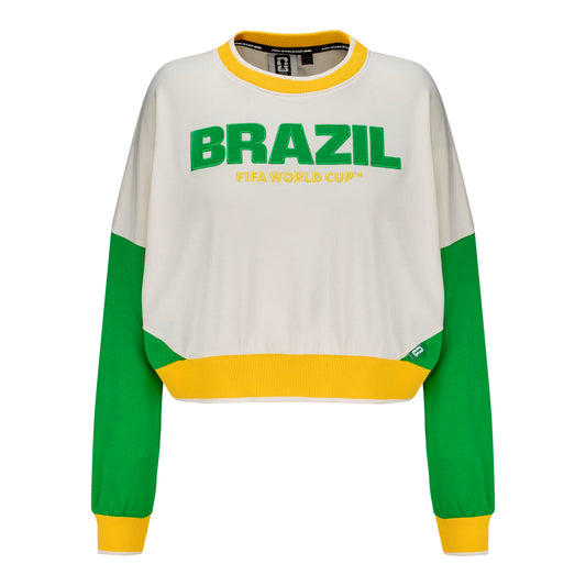 Felpa Crop Brasile Coppa del Mondo FIFA 2026™ - Donna