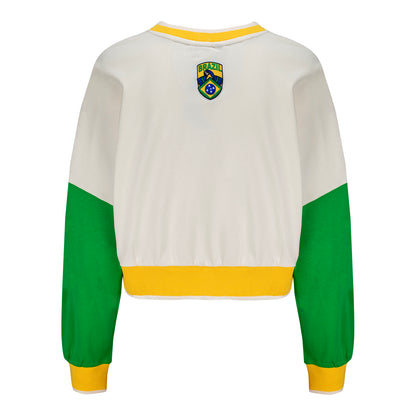 Moletom cropped Brasil da Copa do Mundo da FIFA 2026™ - Feminino