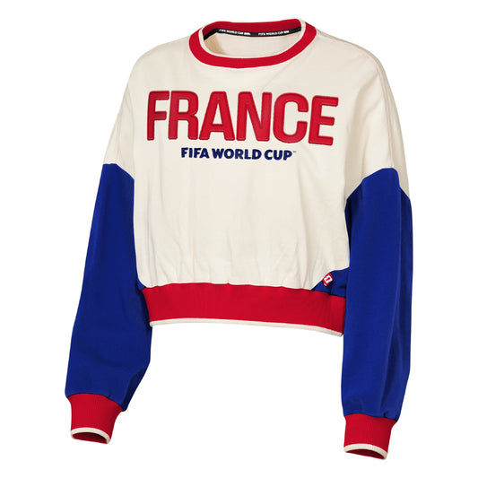 Moletom cropped França da Copa do Mundo da FIFA 2026™ - Feminino