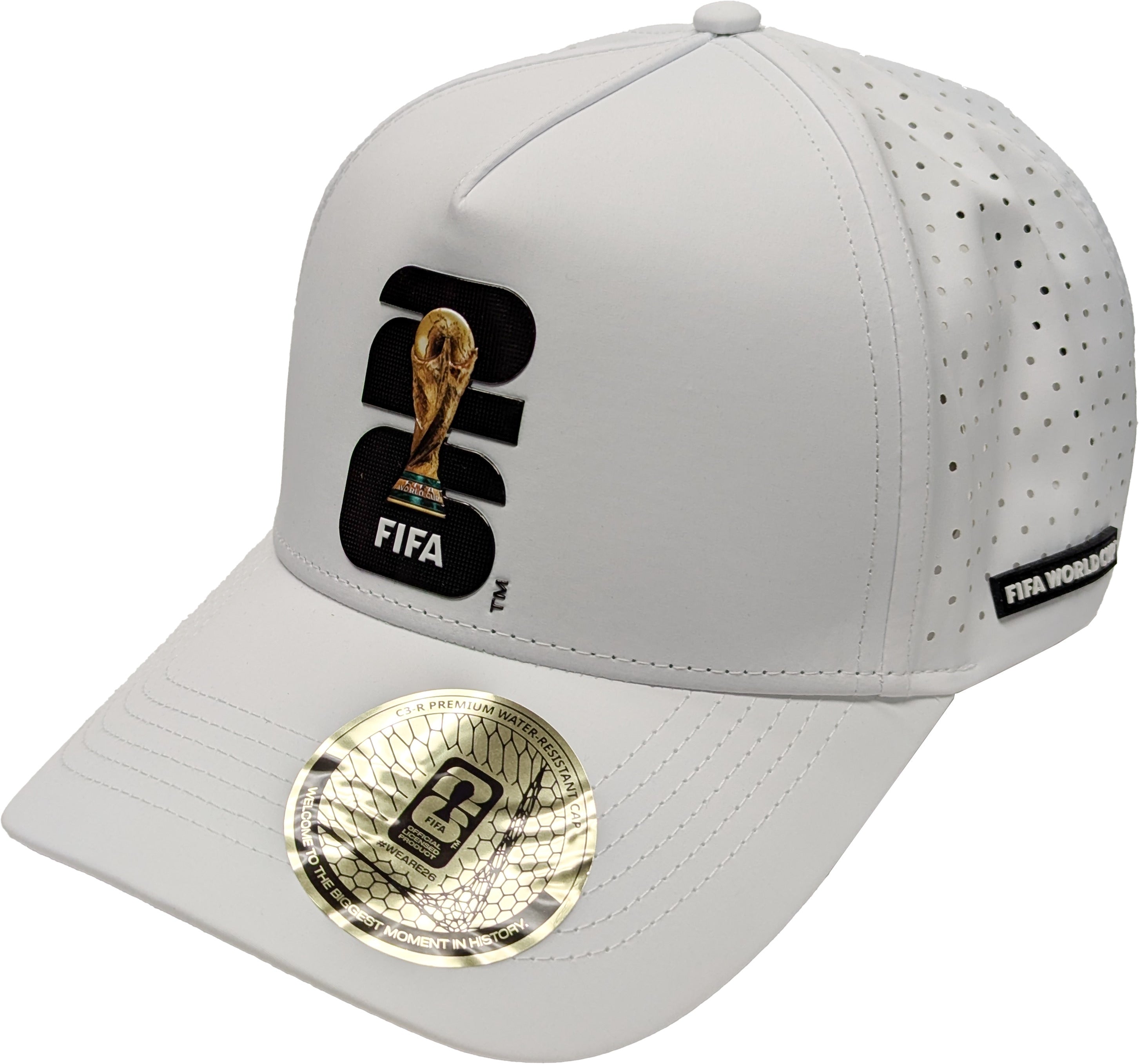 2026 Cup World FIFA 2026　WBC　17　菲菲　フェイフェ　応援　はっぴ　オフホワイト White Polyester Spandex Hat Fit Flex 応援グッズ