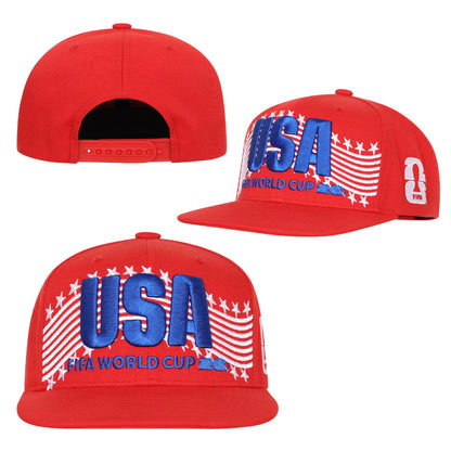 FIFA World Cup 2026™ USA Flatbrim Red Cap