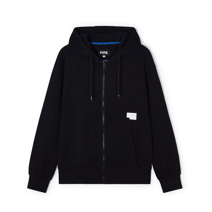 FIFA Essentials Logo Black Zip Hoodie - Men's