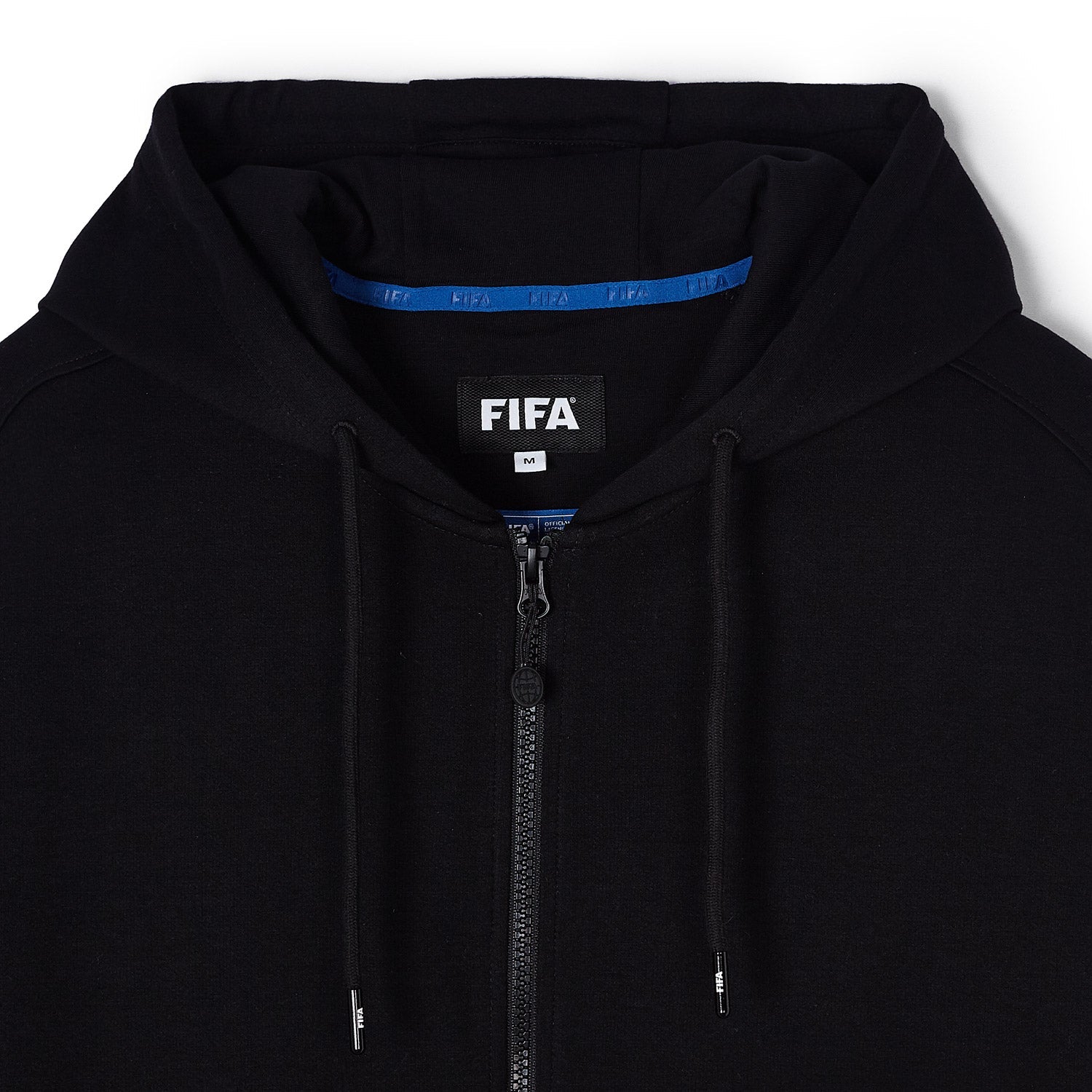FIFA Essentials Logo Black Zip Hoodie - Men's