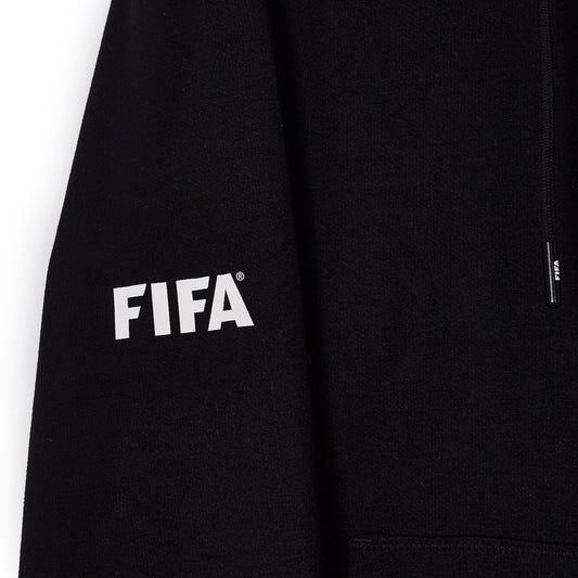 FIFA Essentials Logo Black Zip Hoodie - Men's