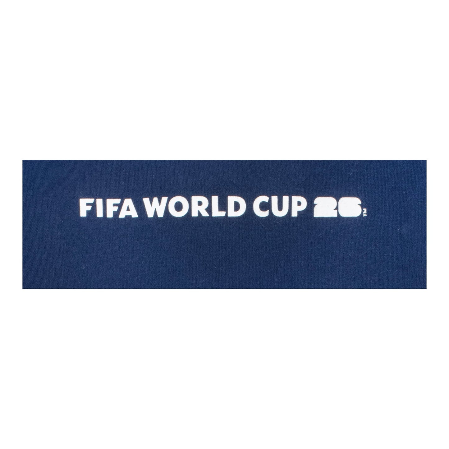 Moletom com Capuz Azul-Marinho Estampa em Relevo da Copa do Mundo da FIFA 2026™ - Unissex