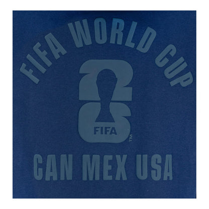 Moletom com Capuz Azul-Marinho Estampa em Relevo da Copa do Mundo da FIFA 2026™ - Unissex