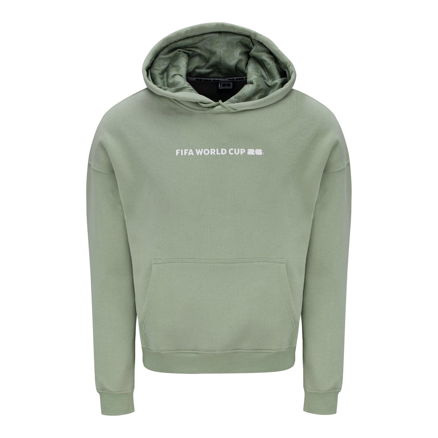 Sweat à Capuche Vert Sauge Lettrage en Arc de Cercle Coupe du Monde de la FIFA 2026™ – Unisexe