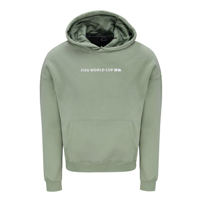 Sweat à Capuche Vert Sauge Lettrage en Arc de Cercle Coupe du Monde de la FIFA 2026™ – Unisexe