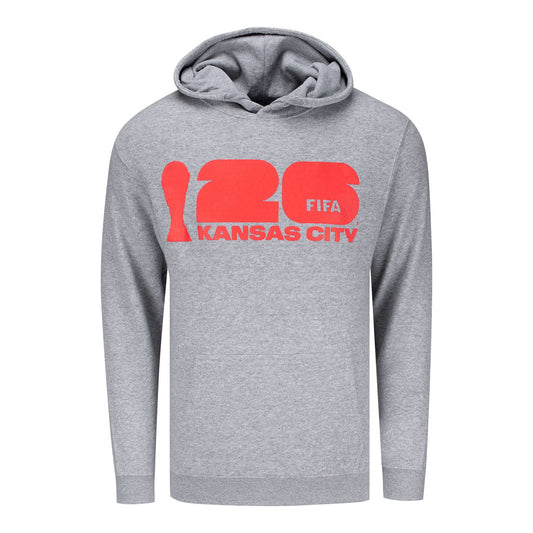 Sweat à Capuche Gris Kansas City Coupe du Monde de la FIFA 2026™ – Unisexe