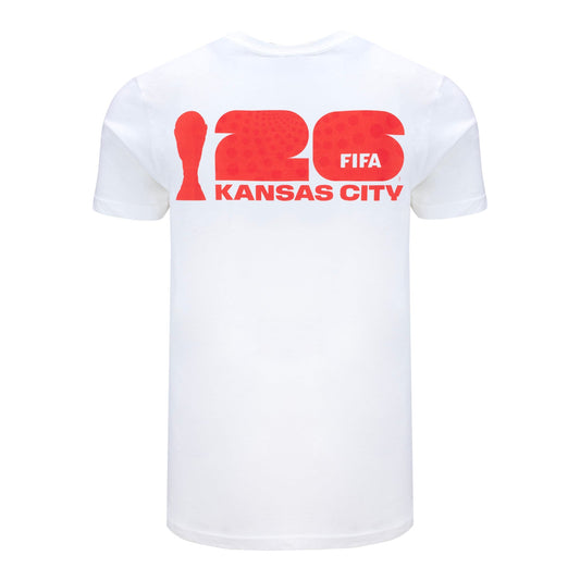 Camiseta Blanca de Kansas City del Mundial 2026 - Unisex