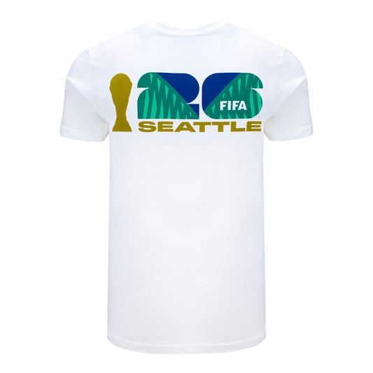 Seattle-T-Shirt zur WM 2026 (weiss) – Unisex