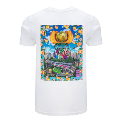 Camiseta Blanca con Póster de Atlanta del Mundial 2026 - Unisex