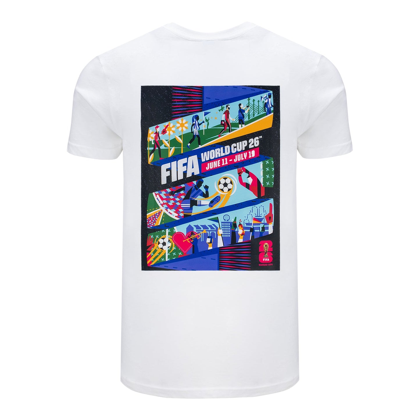 FIFA World Cup 2026™ Kansas City Poster White T-Shirt - Unisex