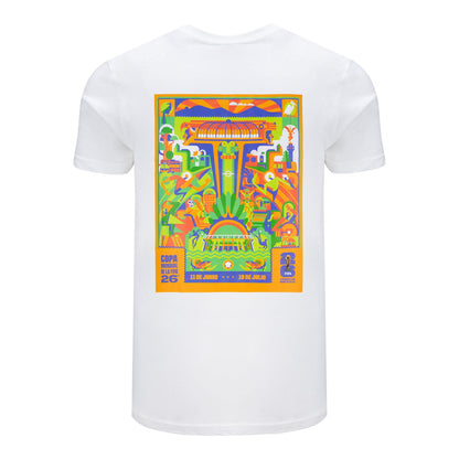 T-Shirt Poster Città del Messico Bianca Coppa del Mondo FIFA 2026™ - Unisex