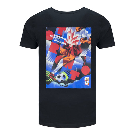 Camiseta Negra con Póster de Toronto del Mundial 2026 [FRE] - Unisex