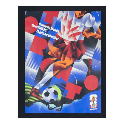 قميص تي شيرت أسود يحمل ملصق مدينة تورنتو لبطولة كأس العالم FIFA 2026™ - للجنسين