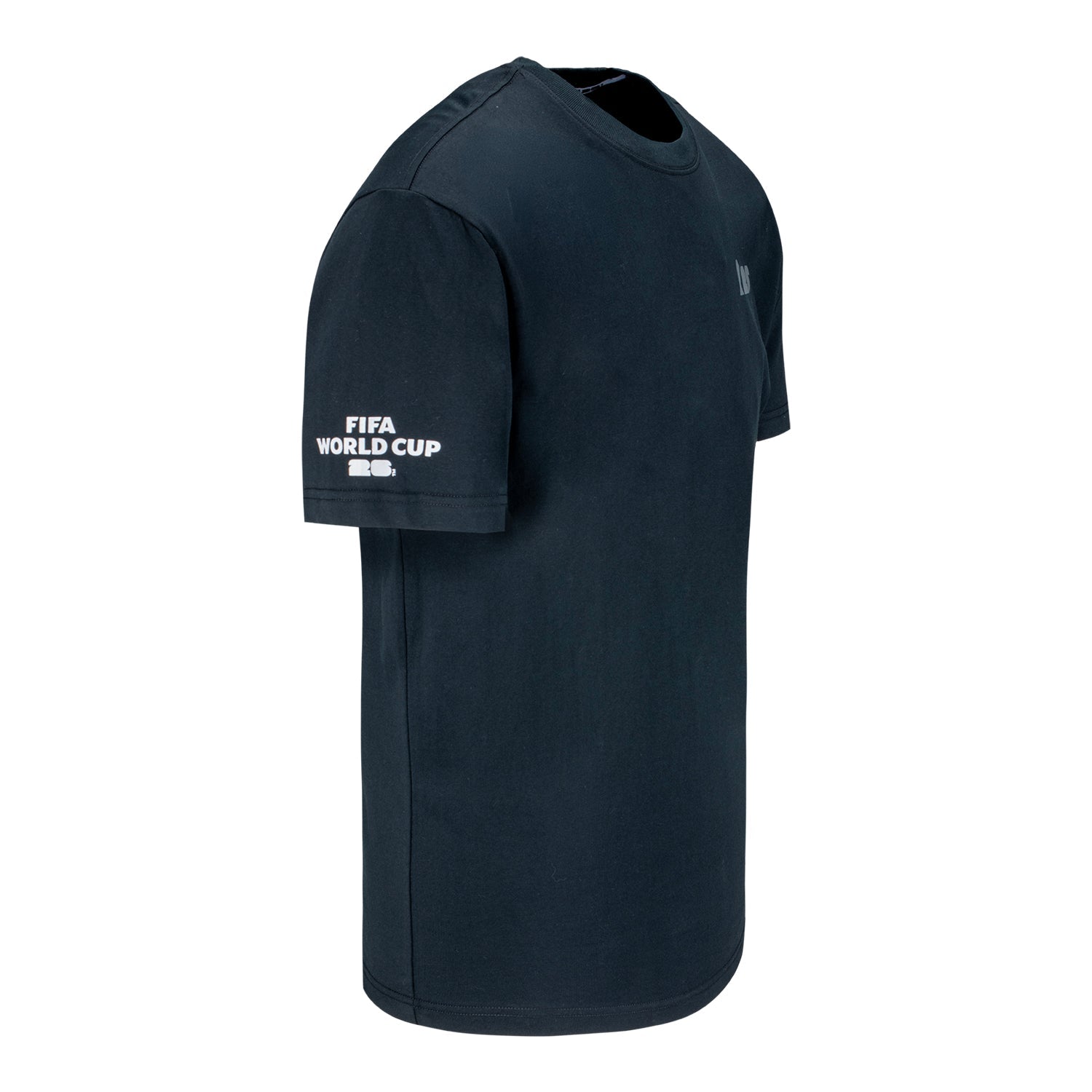 Camiseta Preta Tonal Minimalista da Copa do Mundo da FIFA 2026