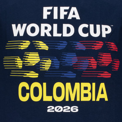 Kolumbien-Ball-Grafik-T-Shirt zur WM 2026 – Unisex