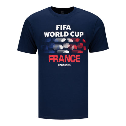Frankreich-Ball-Grafik-T-Shirt zur WM 2026 – Unisex
