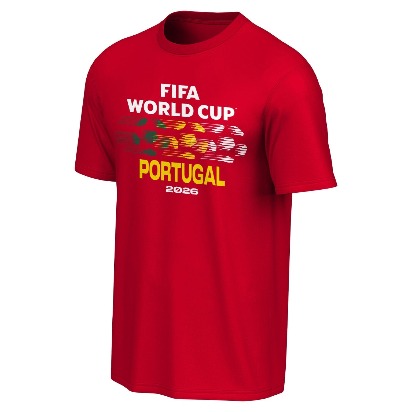 Camiseta com estampa de bola Portugal da Copa do Mundo da FIFA 2026™ - Unissex