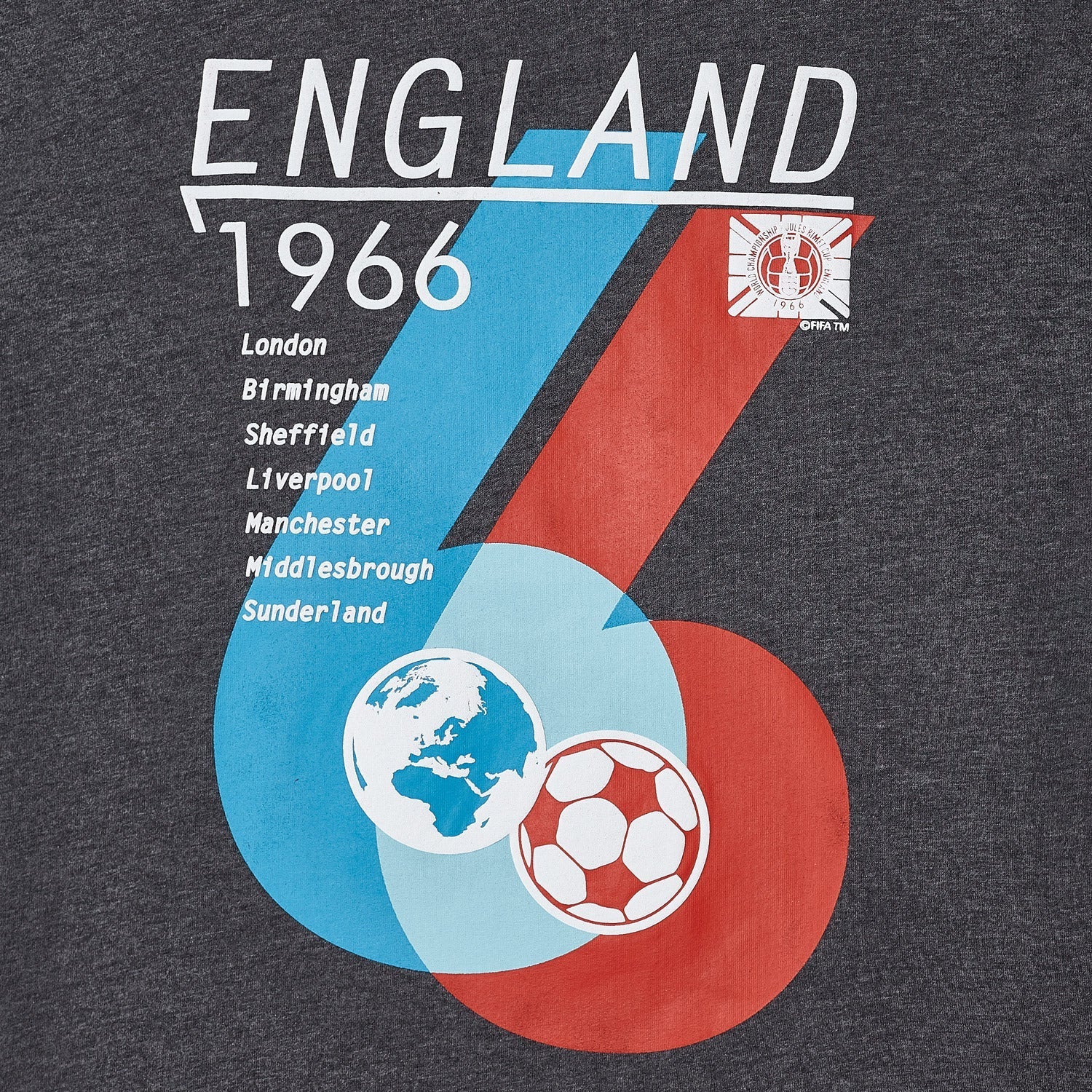 FIFA Classics England '66 Overlay T-Shirt - Unisex