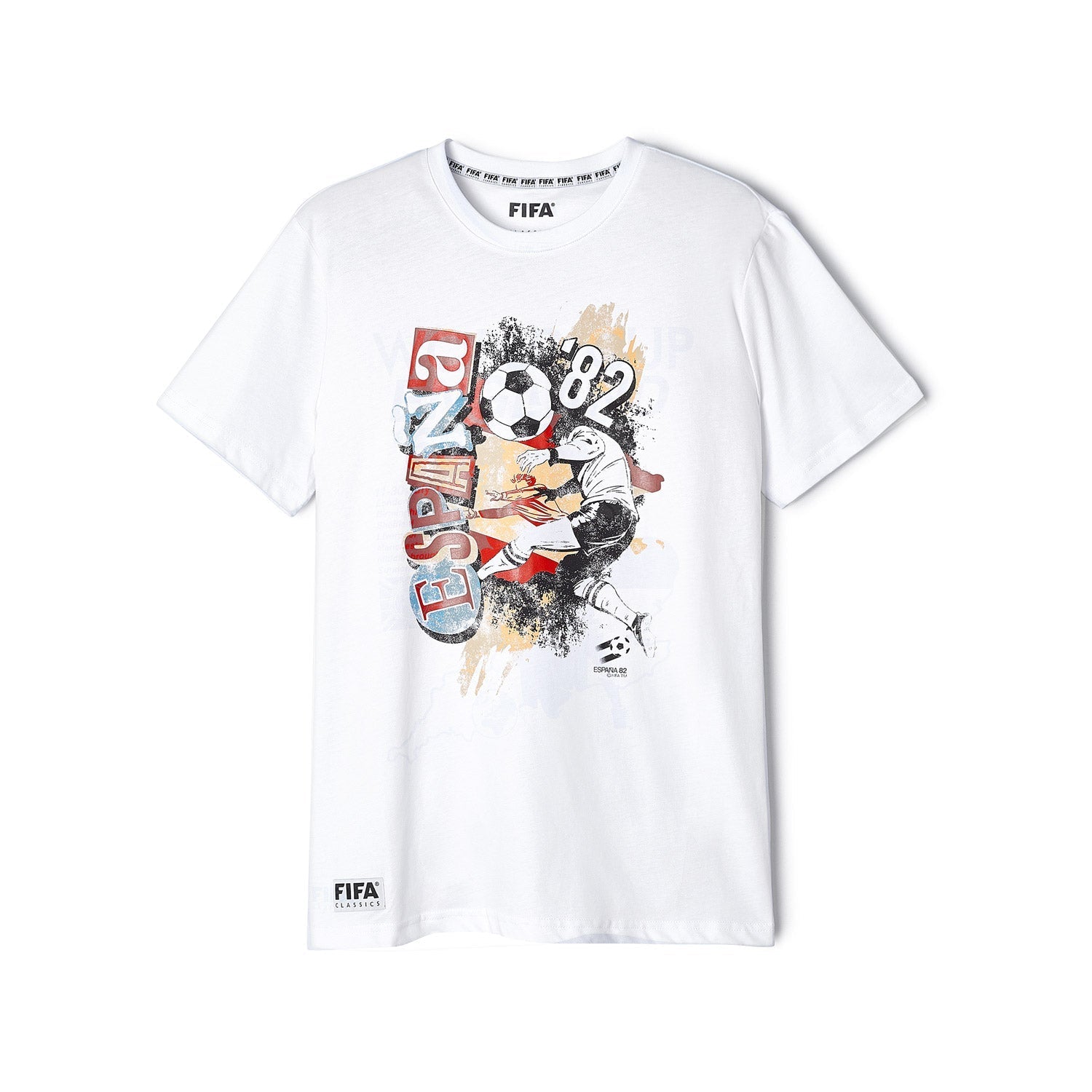 FIFA Classics Spain '82 Retro Paint T-Shirt - Unisex – FIFA