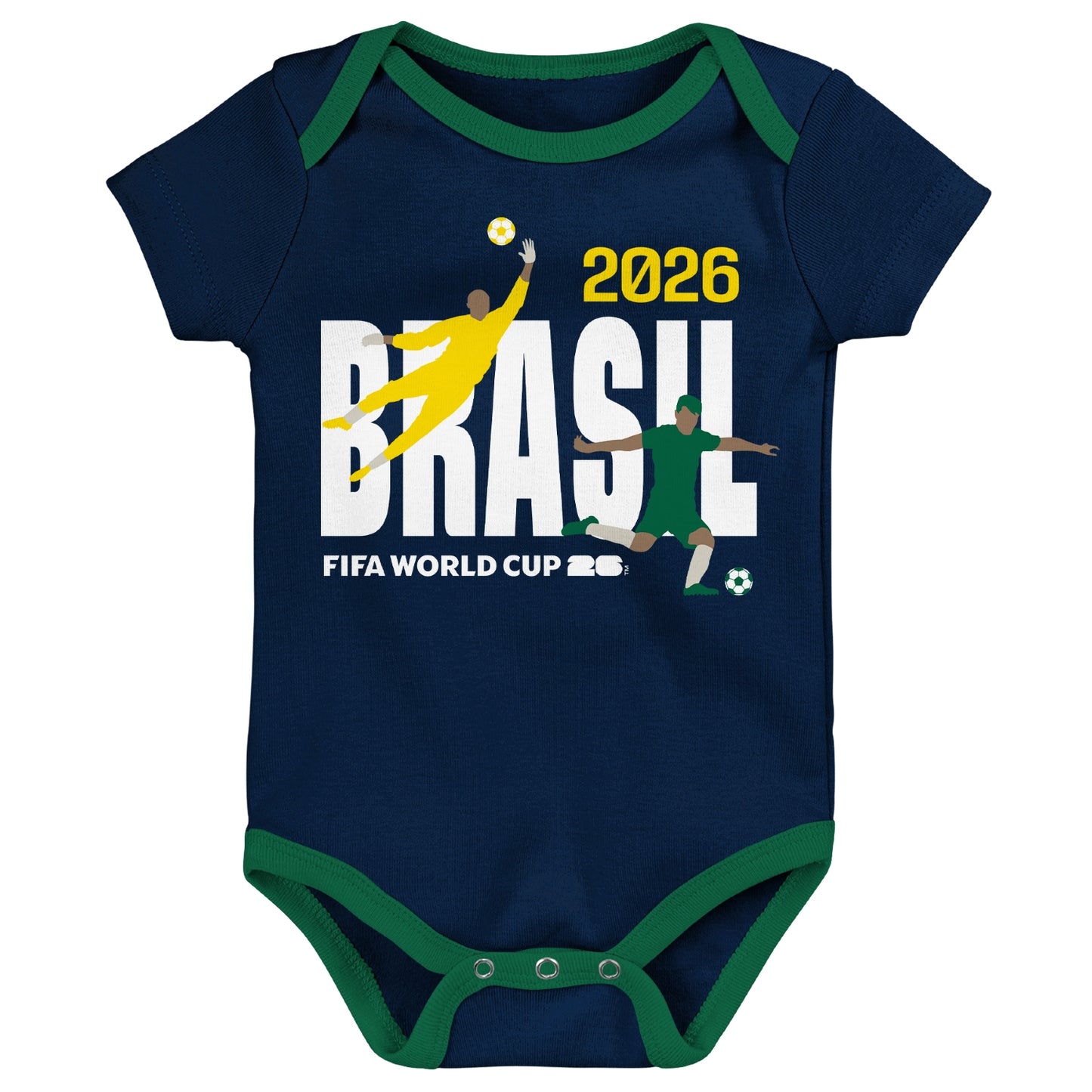 Confezione da 3 Body Brasile Coppa del Mondo FIFA 2026™ - Neonato