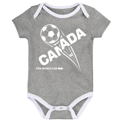Lote de Tres Bodis de Canadá de la Copa Mundial de la FIFA 2026™ - Bebé