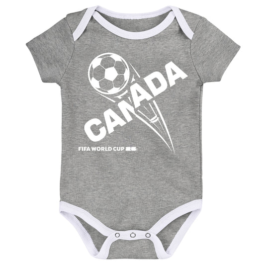 Lote de Tres Bodis de Canadá de la Copa Mundial de la FIFA 2026™ - Bebé