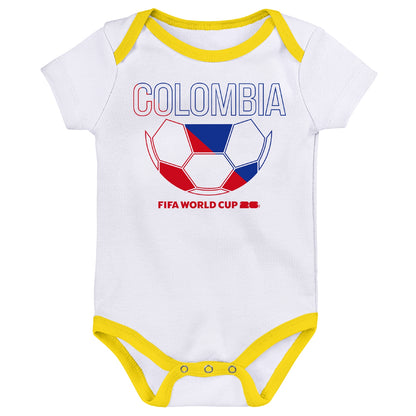 FIFA World Cup 2026™ Colombia Onesie 3 Pack - Infant