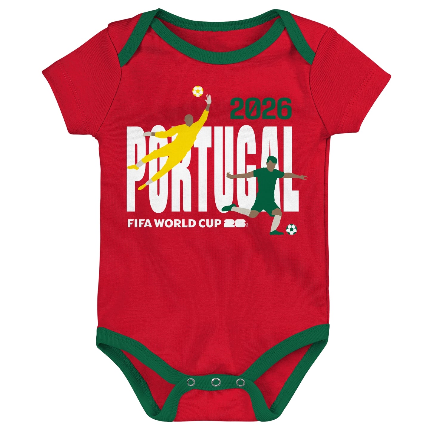 Confezione da 3 Body Portogallo Coppa del Mondo FIFA 2026™ - Neonato