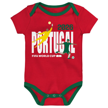 Confezione da 3 Body Portogallo Coppa del Mondo FIFA 2026™ - Neonato