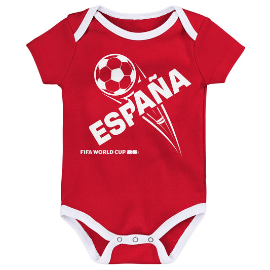 FIFA World Cup 2026™ Spain Onesie 3 Pack - Infant