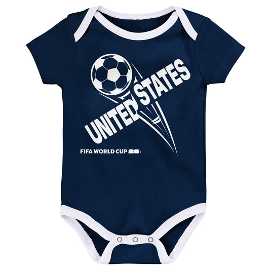 Pack de 3 Ensemble Coupe du Monde de la FIFA 2026™ États-Unis – Bébés