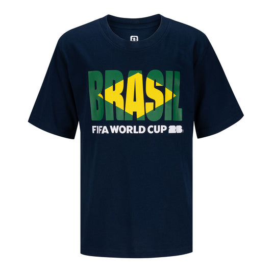 T-Shirt Grafica Brasile Coppa del Mondo FIFA 2026™ - Bambino
