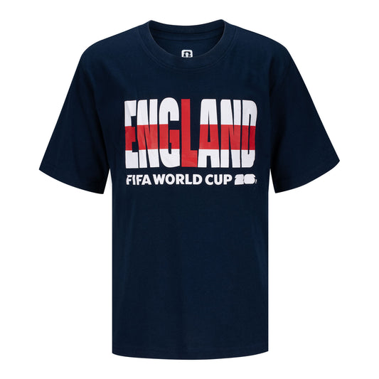 Camiseta Estampada de Inglaterra de la Copa Mundial de la FIFA 2026™ - Niños