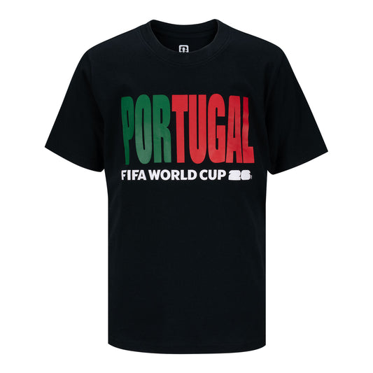 Portugal-Grafik-T-Shirt zur WM 2026 – Kinder