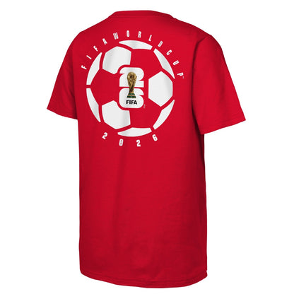 FIFA World Cup 2026™ We Are 26 Emblem Red Tee - Youth